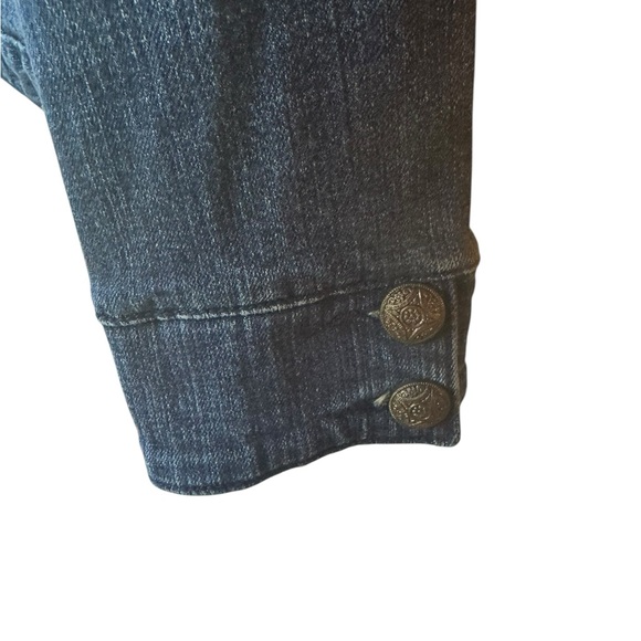 1990s MXM Embroidered Heart‎ Button Down Denim Jacket - Picture 3 of 8